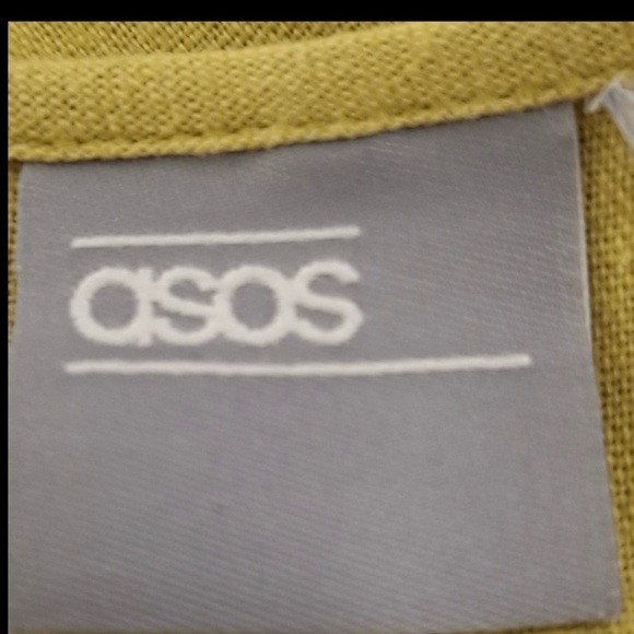 Asos Lagenlook Linen Blend Relaxed Fit W/Pockets Button Front Boiler Jumpsuit 16 - Picture 12 of 15